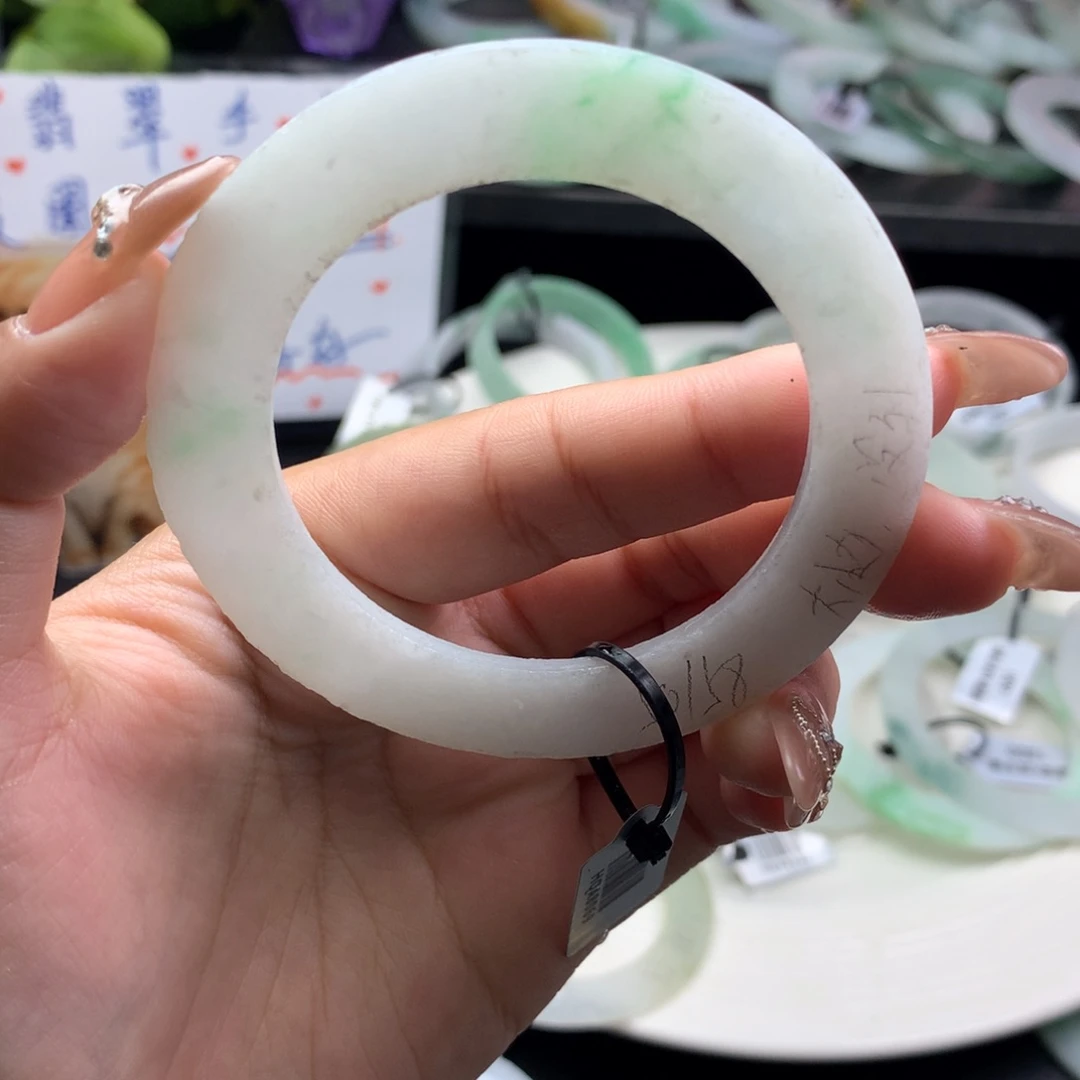 定制翡翠叮当镯未镶嵌鹰*55