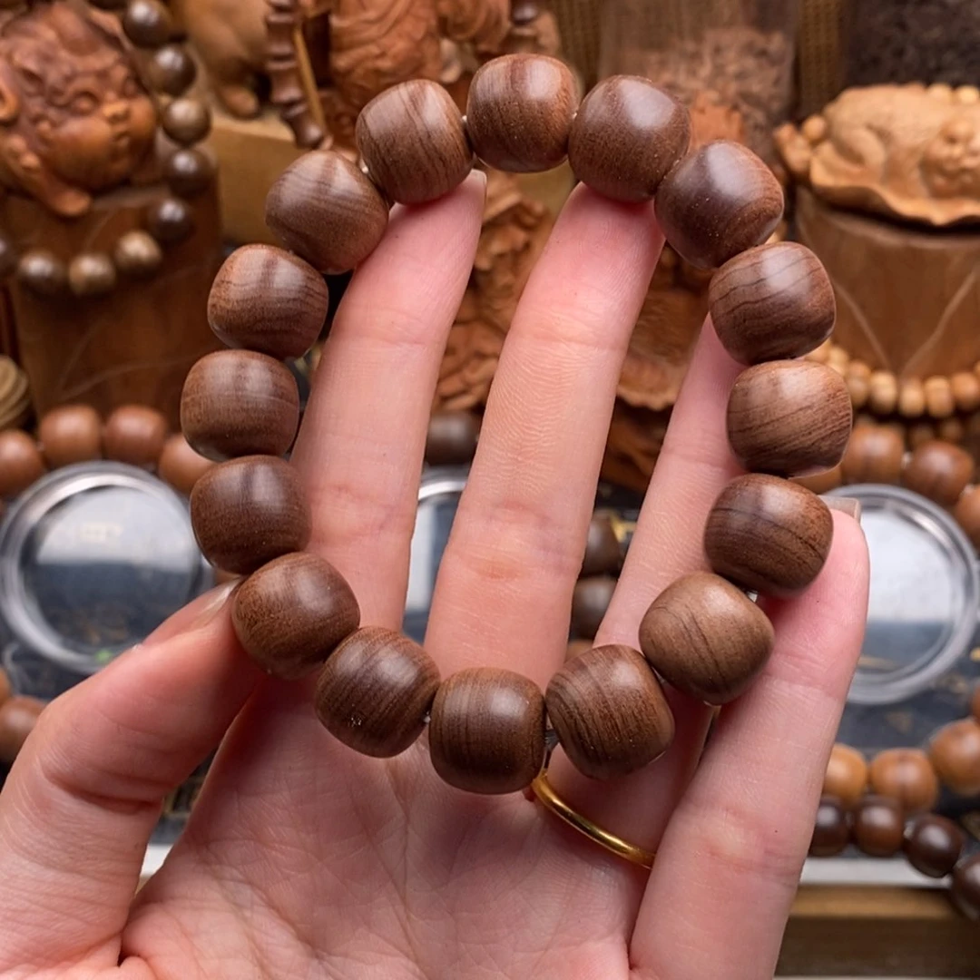 檀香木手串/手链沐*印度迈索尔，老山檀，奶香13×14