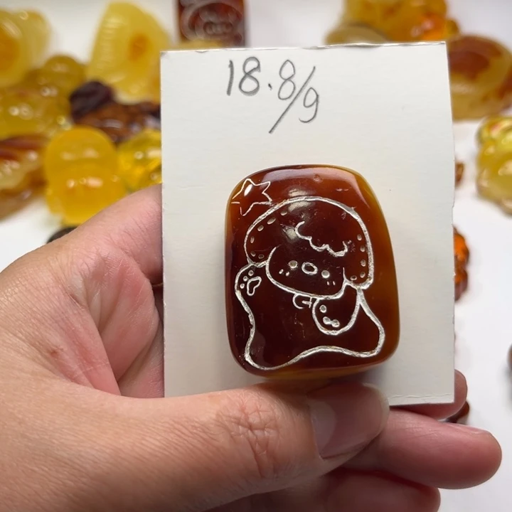 琥珀颈饰未镶嵌琥珀蜜蜡