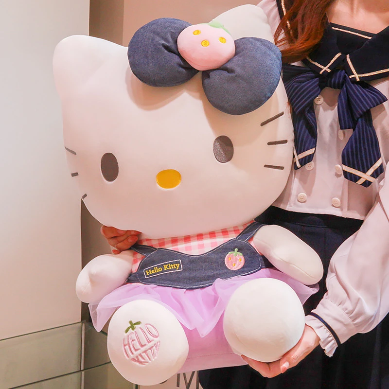 毛绒正版三丽鸥hellokitty公仔凯蒂猫玩偶毛绒玩具礼品kt猫大娃娃