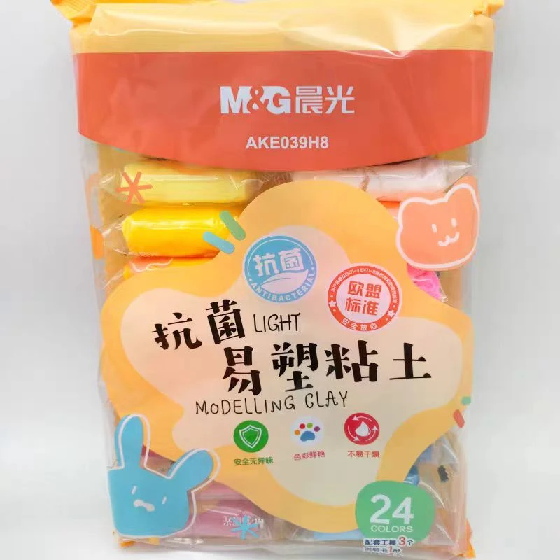 晨光24色抗菌易塑粘土AKE039