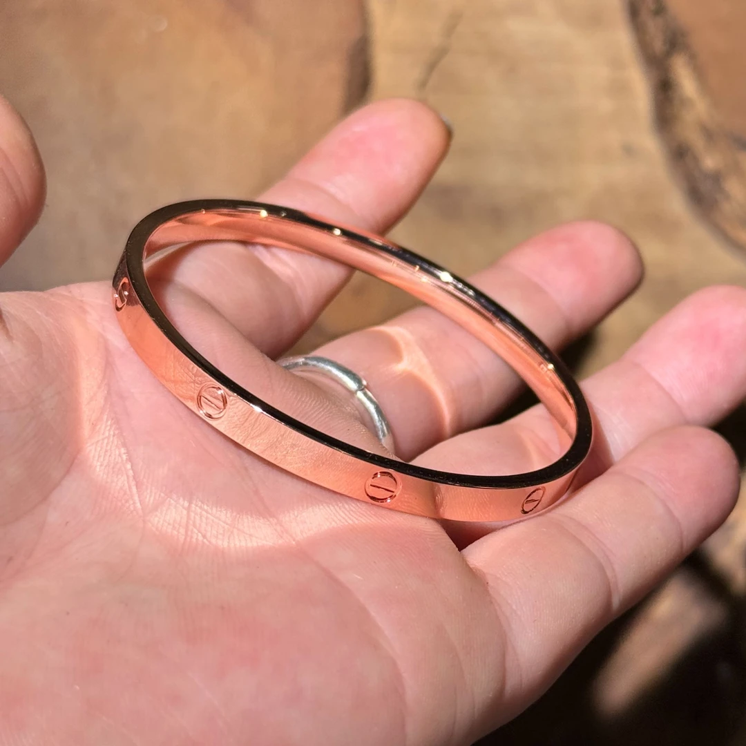 玫瑰金56 闭口卡镯K373 无礼盒