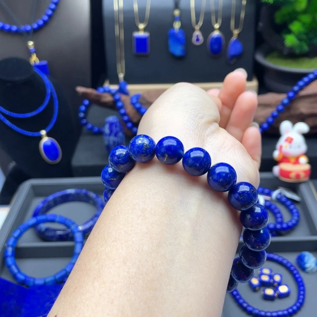 未镶嵌青金石手链11m m