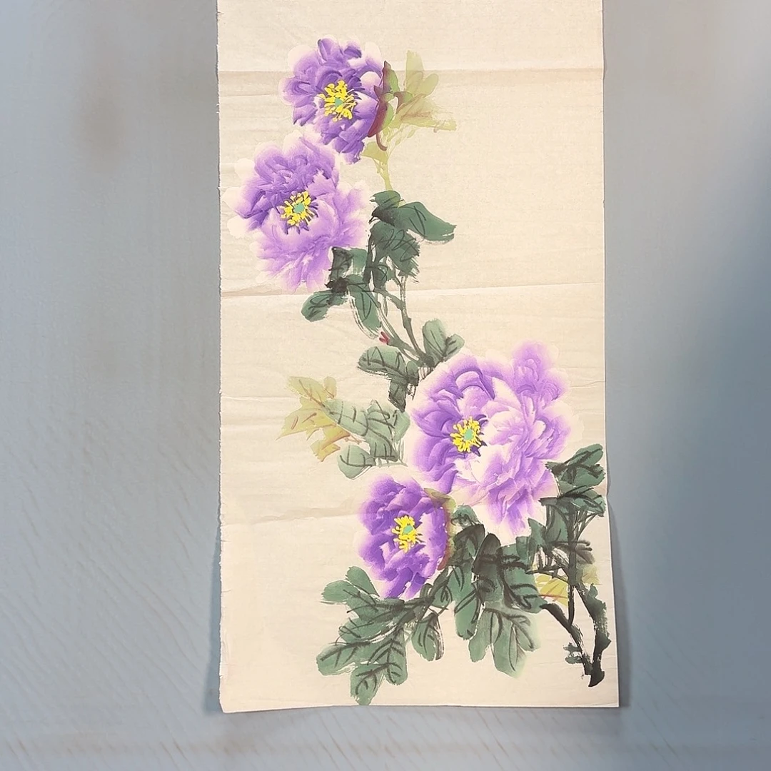 国画209 牡丹一如您初来