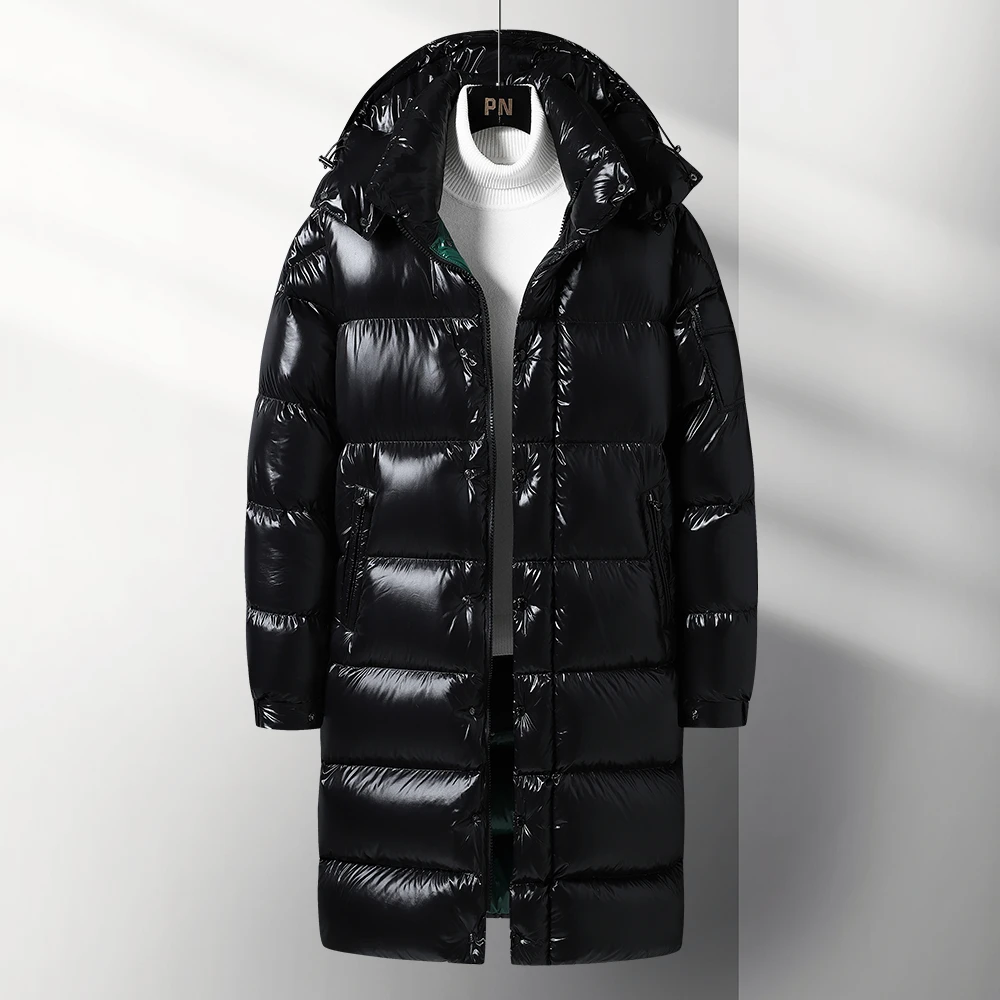 蒙口搭档大码链接 中长款保暖加厚男女羽绒服外套过膝宽松情侣