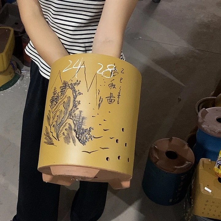 紫砂花盆紫砂花盆