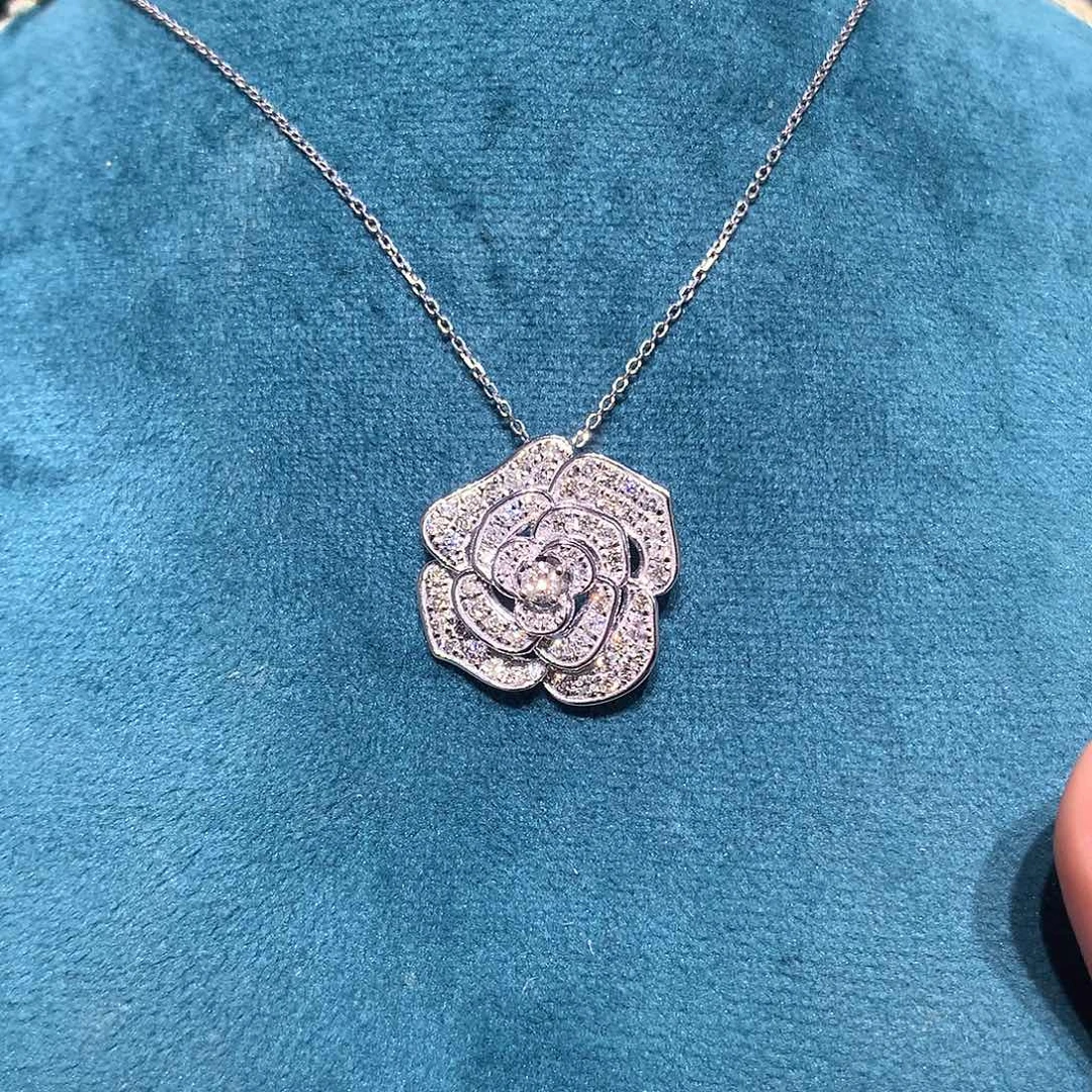 颈饰钻石铂Pt900镶嵌