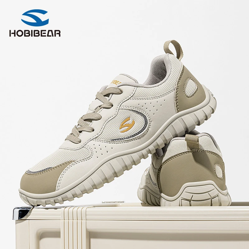 HOBIBEAR男鞋秋季新款2025大头鞋男款大码户外宽楦赤足鞋休闲鞋男