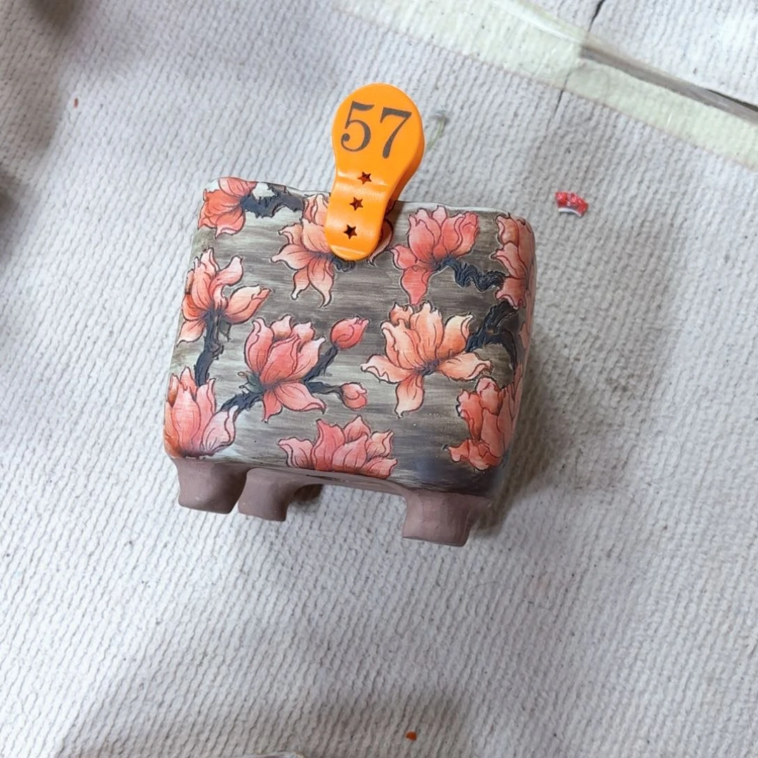 马***莲陶瓷多肉花盆微瑕