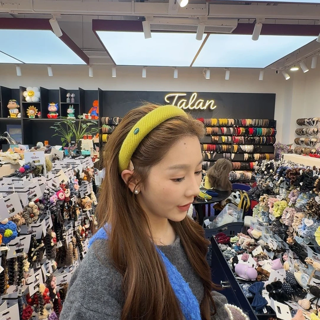 布艺非金属发箍哦