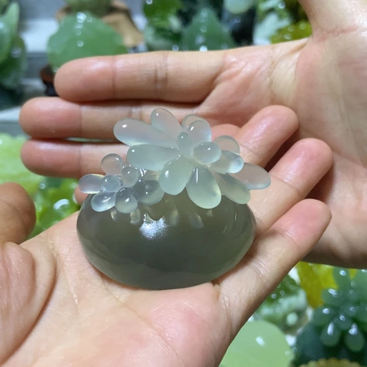 【闪购商品】未镶嵌蛇纹石玉把件