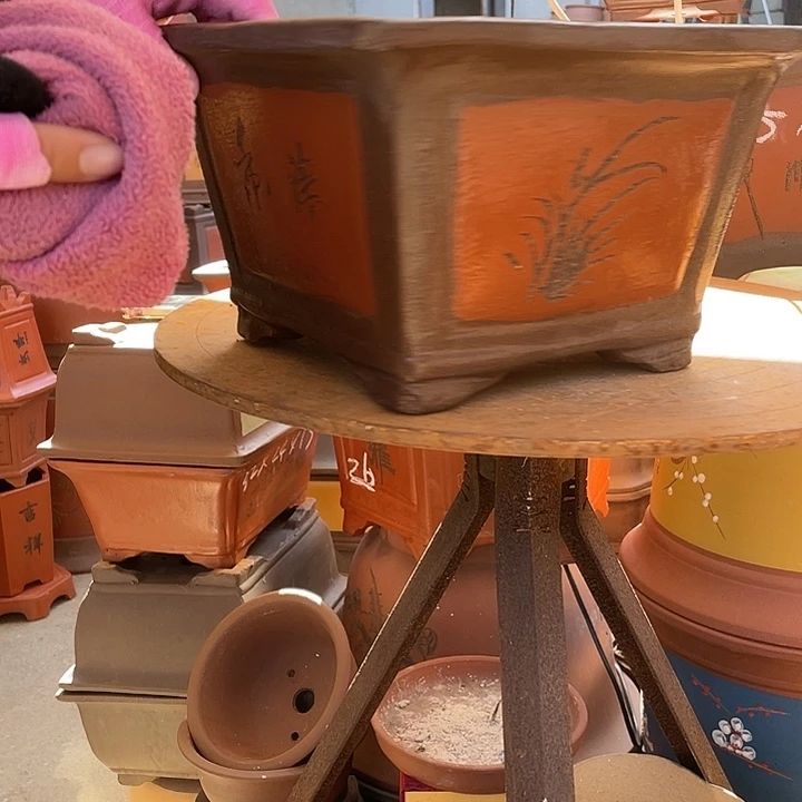 25红四方花盆紫砂花盆紫砂