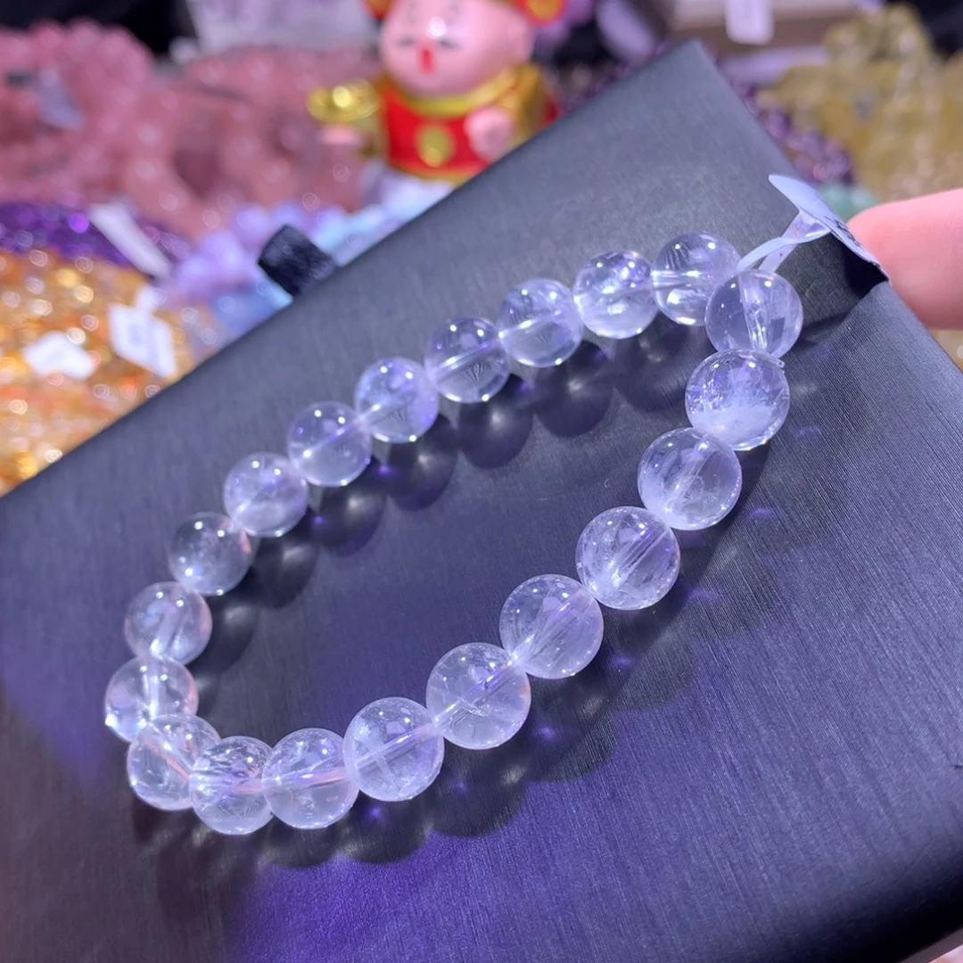 银S925镶嵌水晶手串彩虹幽灵