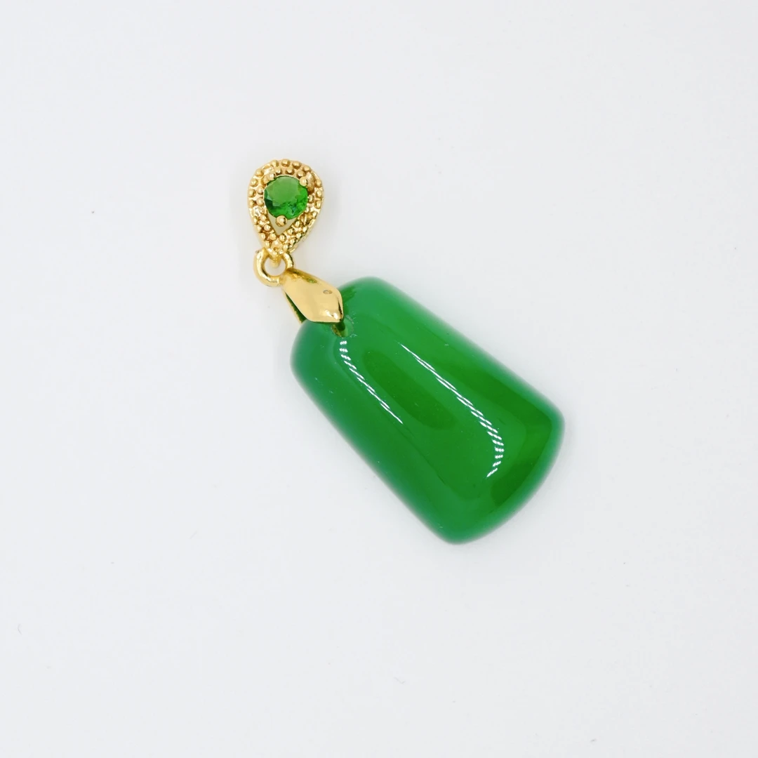 天然玉石无事牌挂坠333无礼盒