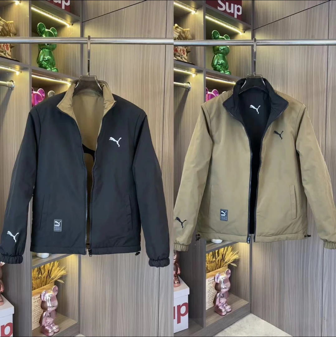 【双面穿】秋冬男士立领户外运动防风驱寒百搭棉衣棉服保暖薄棉外套