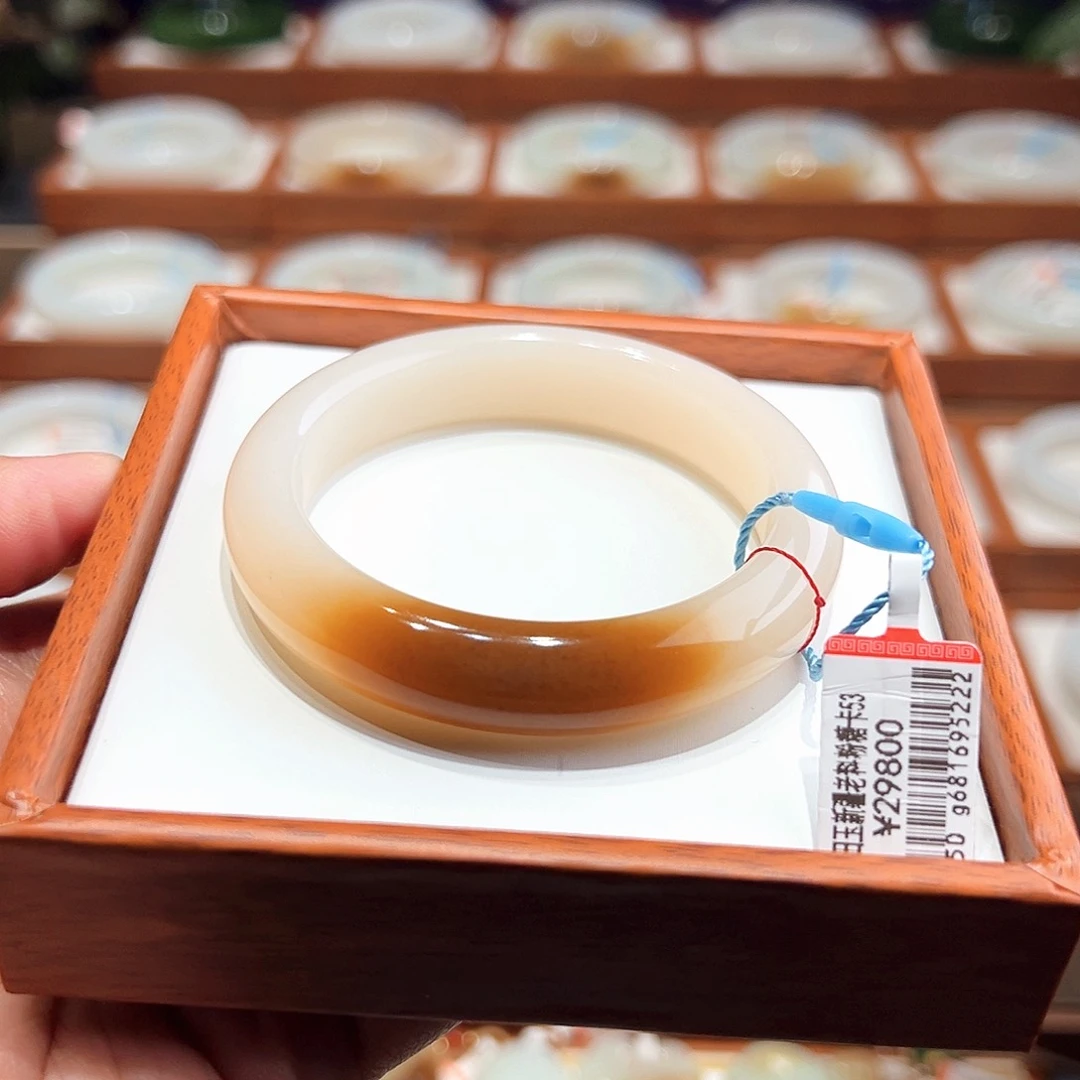 和田玉手镯未镶嵌53