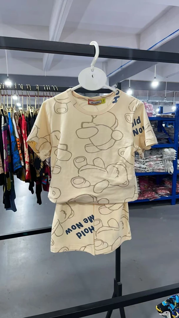 352 玩具熊家居服 米白 短款