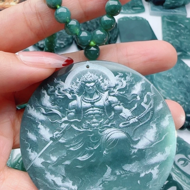 翡翠未镶嵌颈饰多样性发货天然A货翡翠