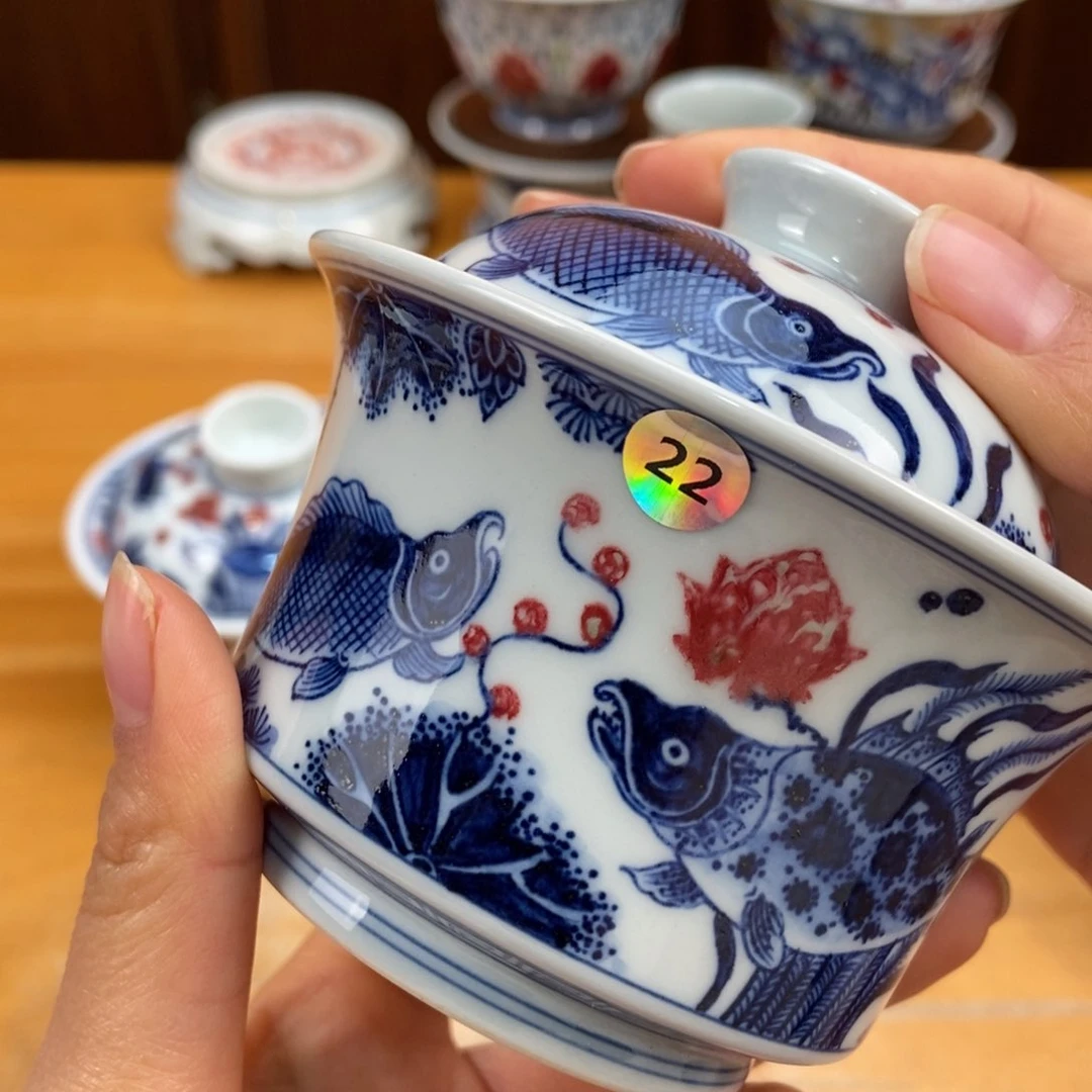 手绘现代茶具非古董