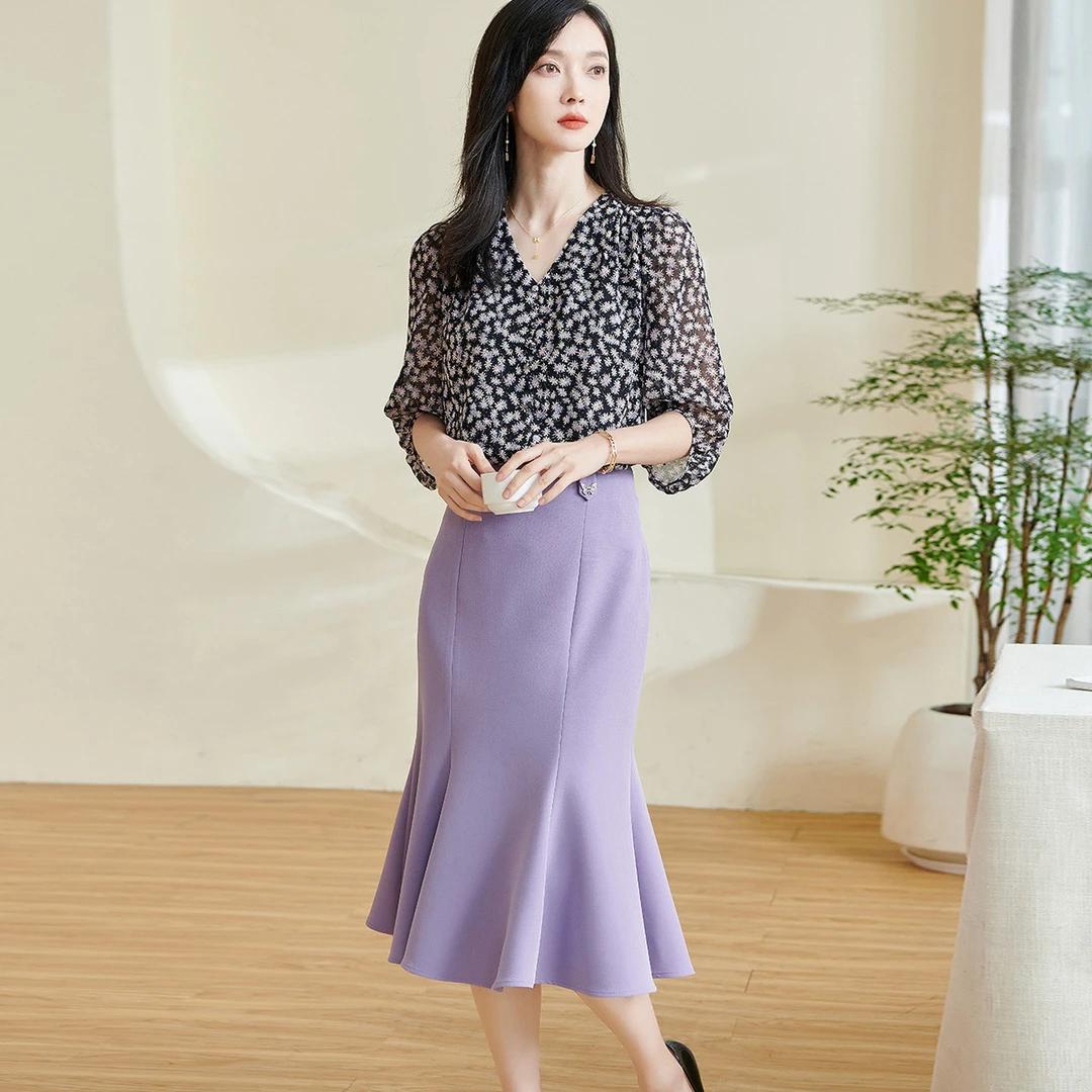 【薇薇专属】优雅气质时尚套装高级感碎花套装女5Q24AG1057