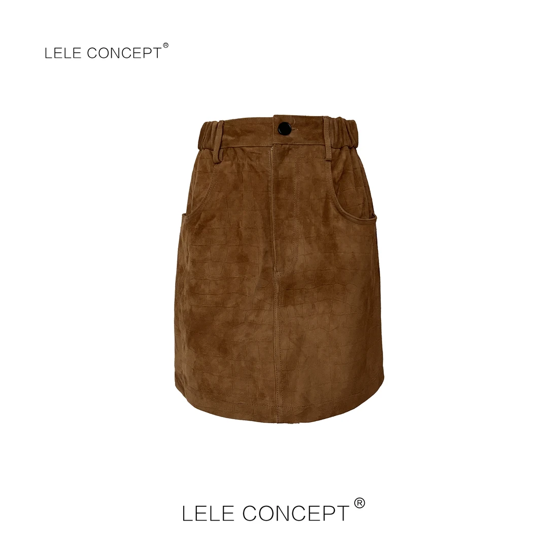 LELE CONCEPT丨【琥珀流光】工艺皮半裙FQ25C0004W