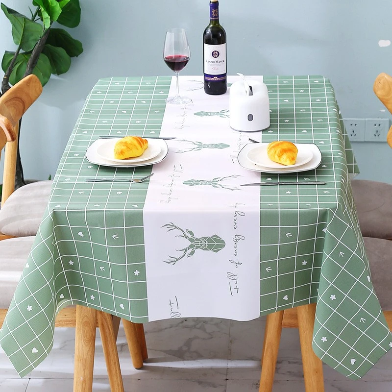 新疆包邮北欧桌布布垫防水防油免洗网红书桌垫子风餐桌布茶几桌垫