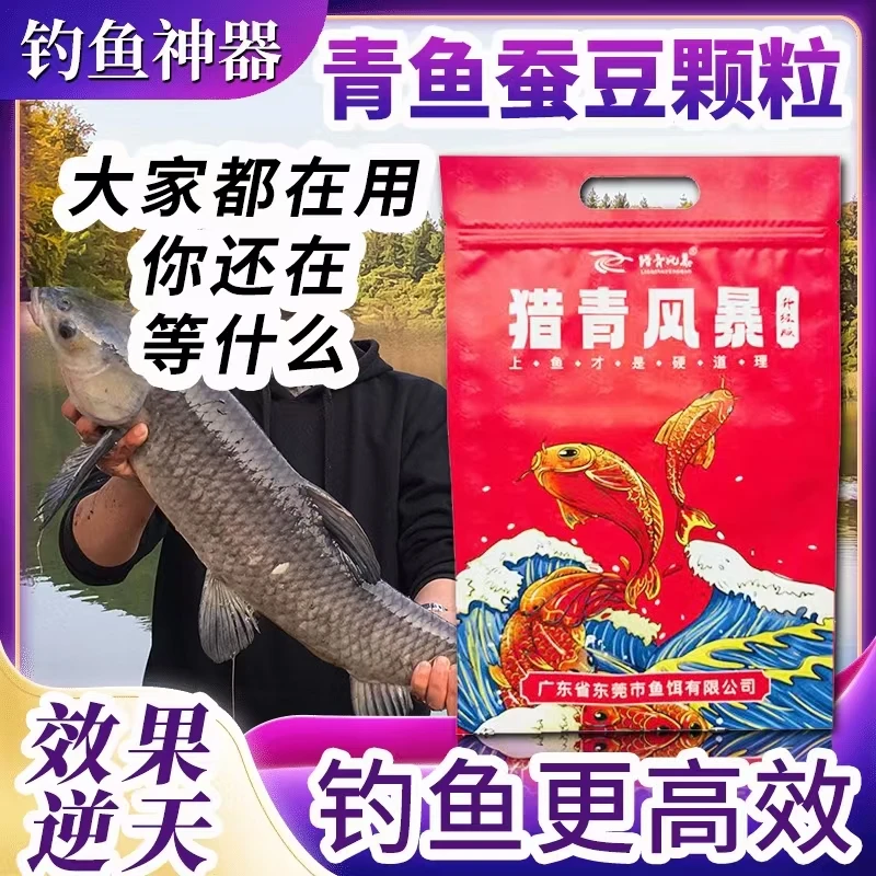 新款夏季大物打窝青鱼蚕豆颗粒界扛把子皮筋挂钩饵料黑坑专用窝料