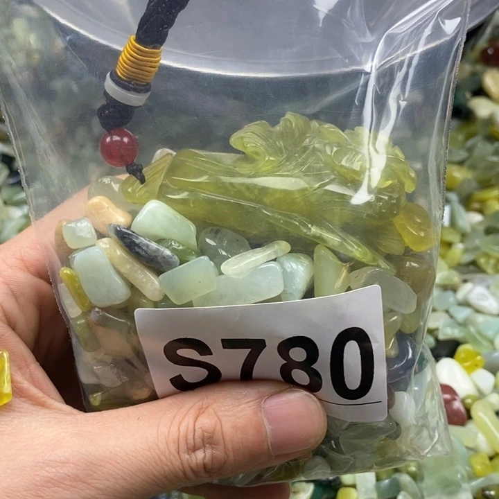 蛇纹石玉未镶嵌鱼缸石