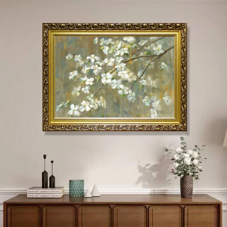 【苹安花】法式中古风餐厅装饰画美式客厅玄关卧室小众艺术挂画
