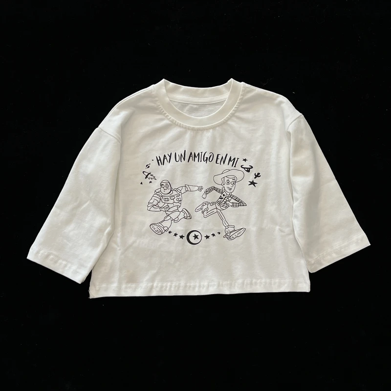 儿童韩版春季白色T恤