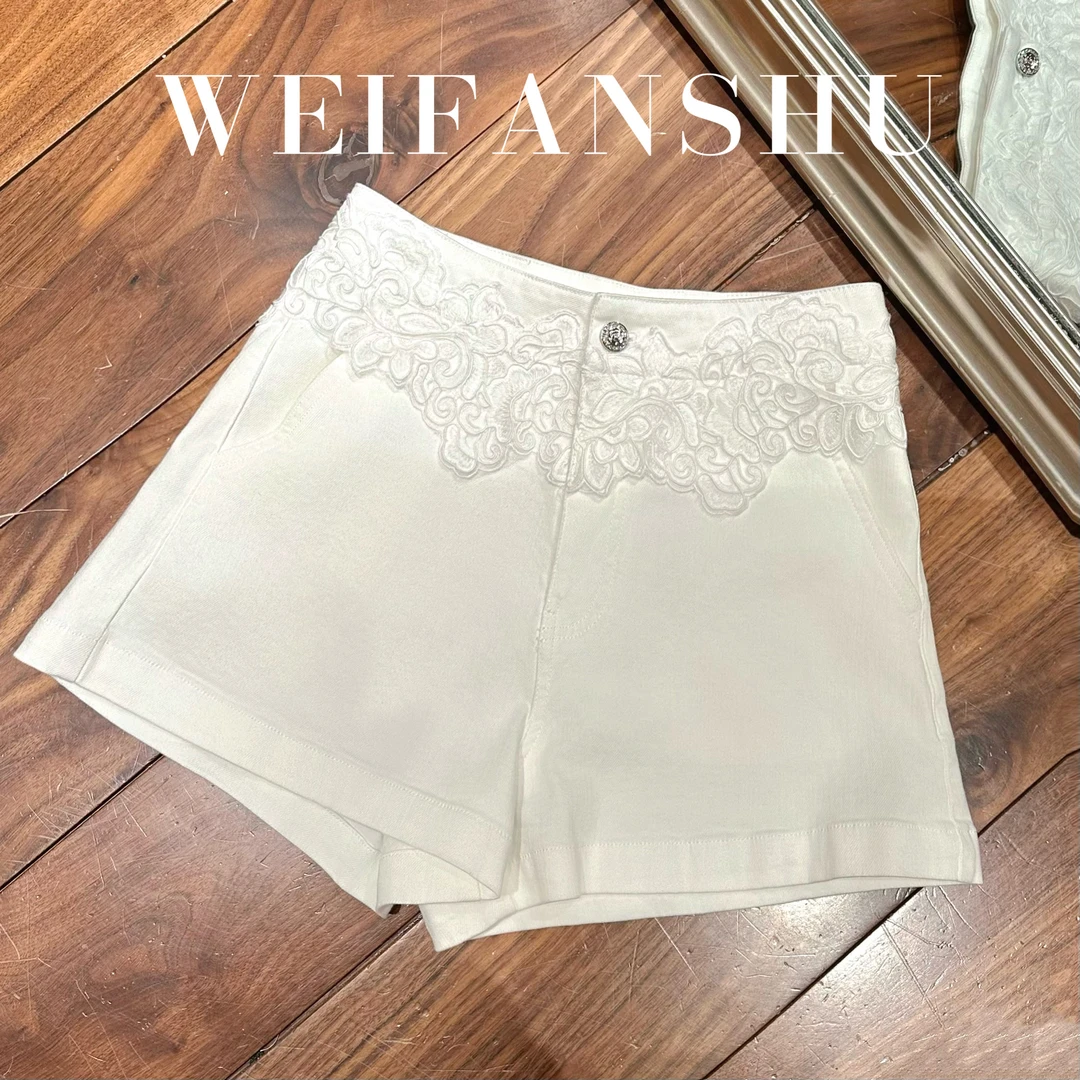 WEIFANSHU/魏凡舒【晴天告白】春夏新款简约时尚高腰显瘦百搭短裤