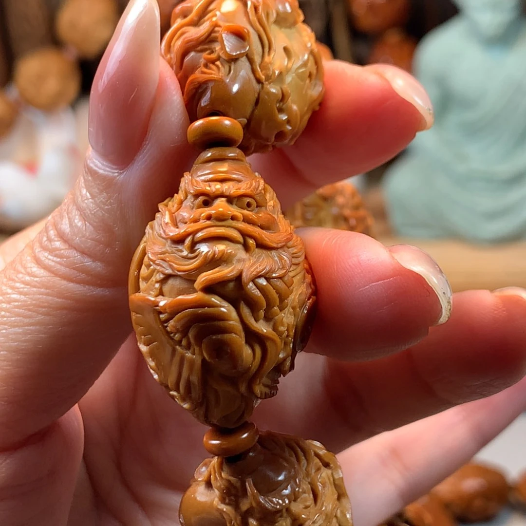 手串/手链橄榄核大****荡橄榄核钟馗捉鬼