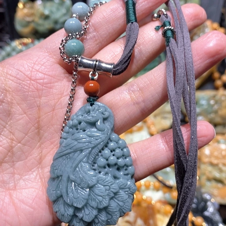 岫玉毛衣链未镶嵌