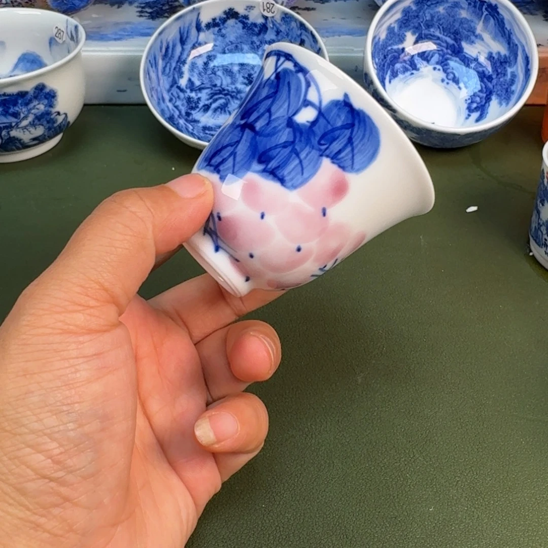 陶景德镇纯手绘茶具圆圆253