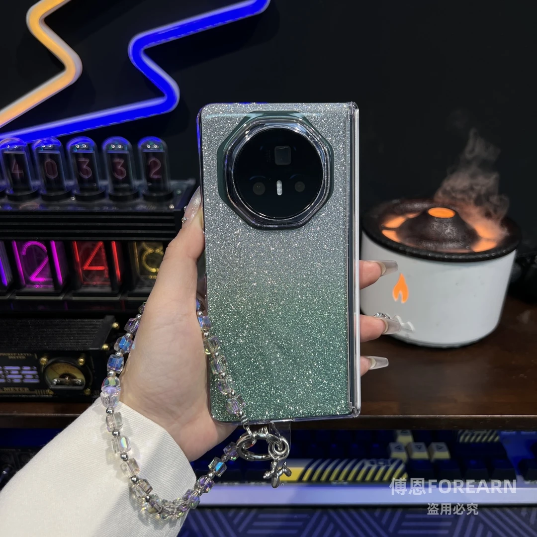 适用于荣耀magicv3手机壳magicvs3磁吸v3手链超薄vs3渐变中轴后壳