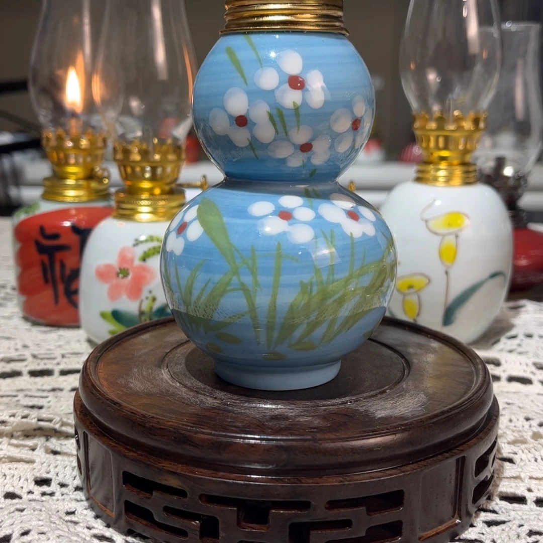 摆件景德镇陶瓷香薰灯