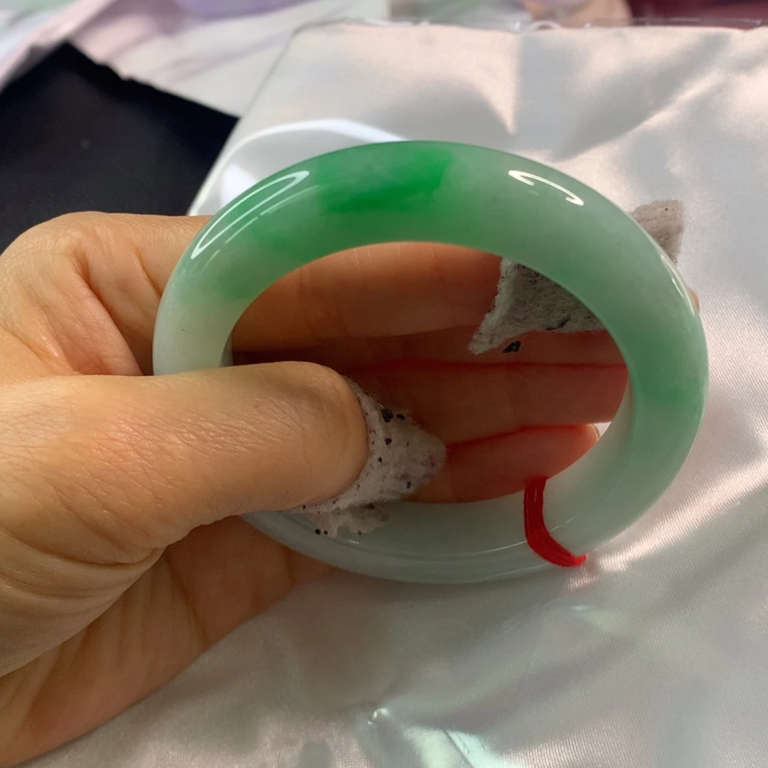 翡翠未镶嵌手镯翡翠手镯57.3