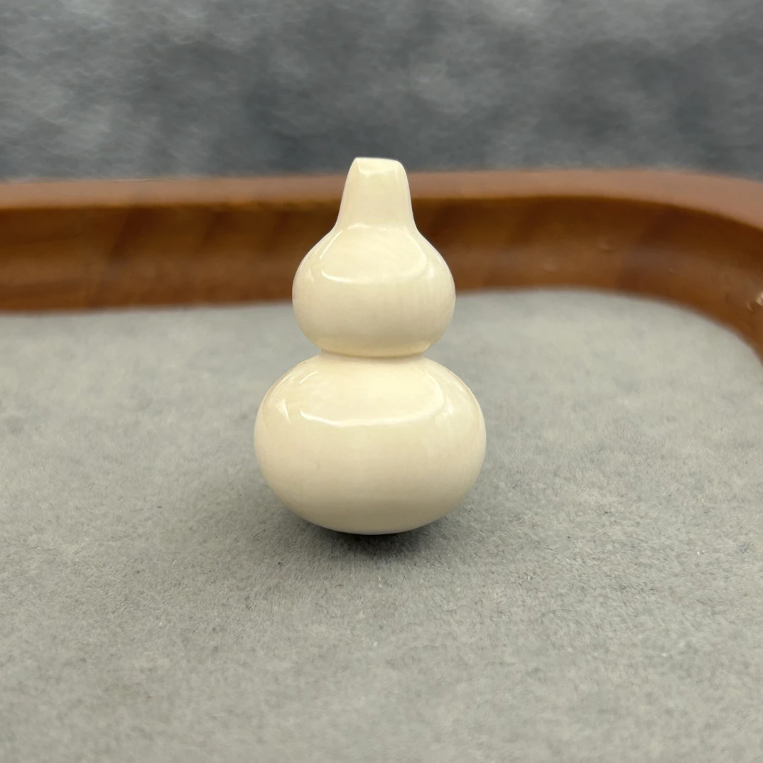 天然猛犸牙苏工小葫芦背云 挂件 配饰