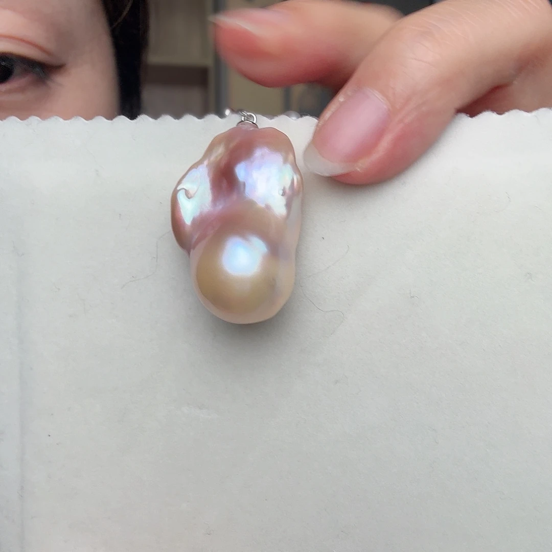 淡水珍珠颈饰银S925镶嵌