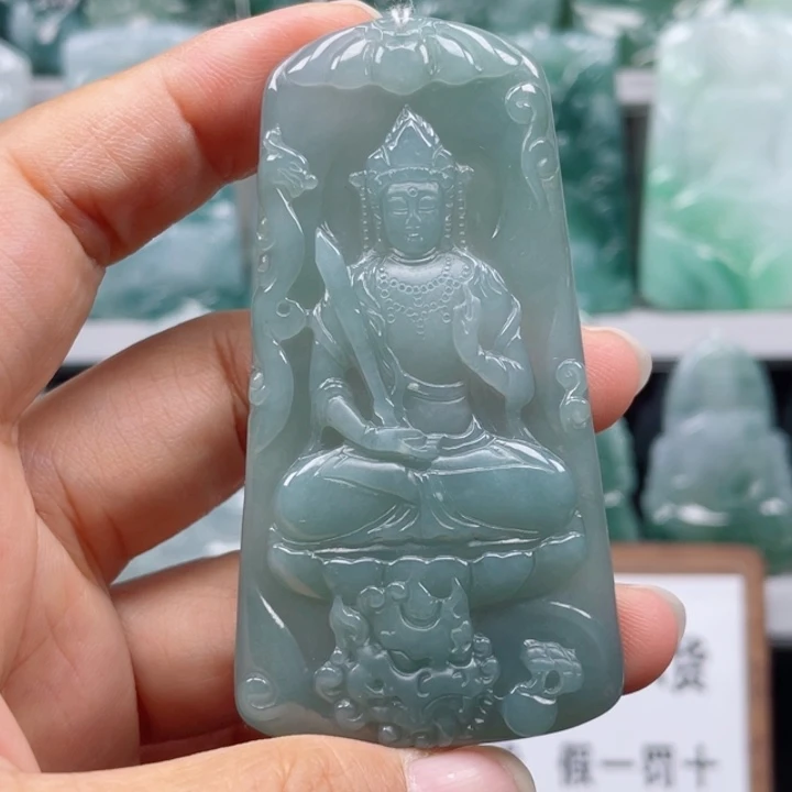 颈饰未镶嵌翡翠静**音文殊菩萨