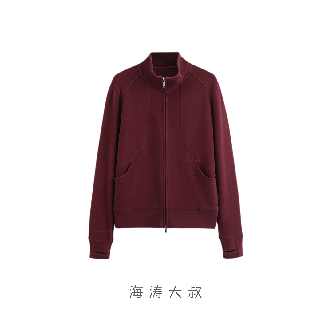 【海涛大叔】「臻享生活」桑蚕丝立领轻奢外套