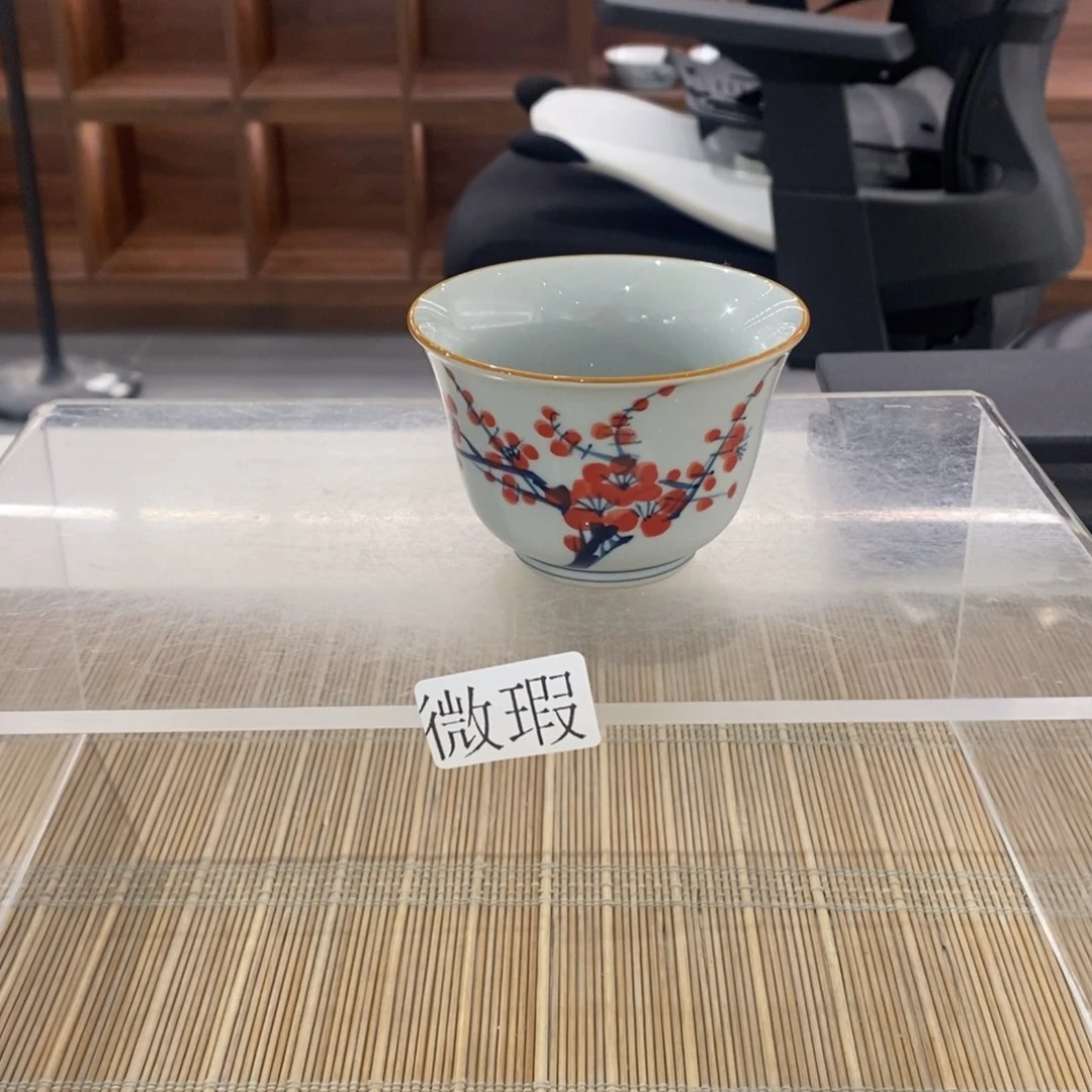 釉下彩老陶泥手工绘制