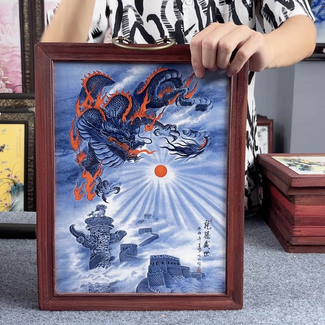 摆件景德镇陶瓷瓷板画