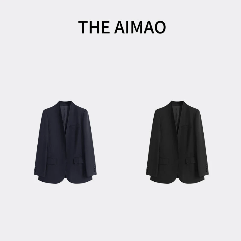 “極简女绅25年春款定纺进口100%苎麻直身轻中式西服外套XYX81676