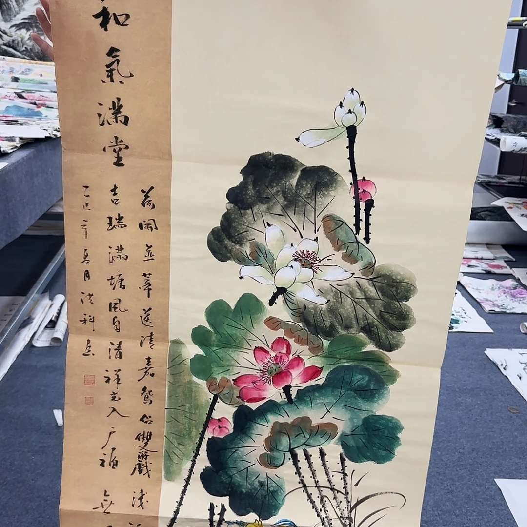 国画作品小姐姐放漏中