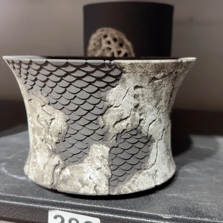 内口15高11黑陶无釉