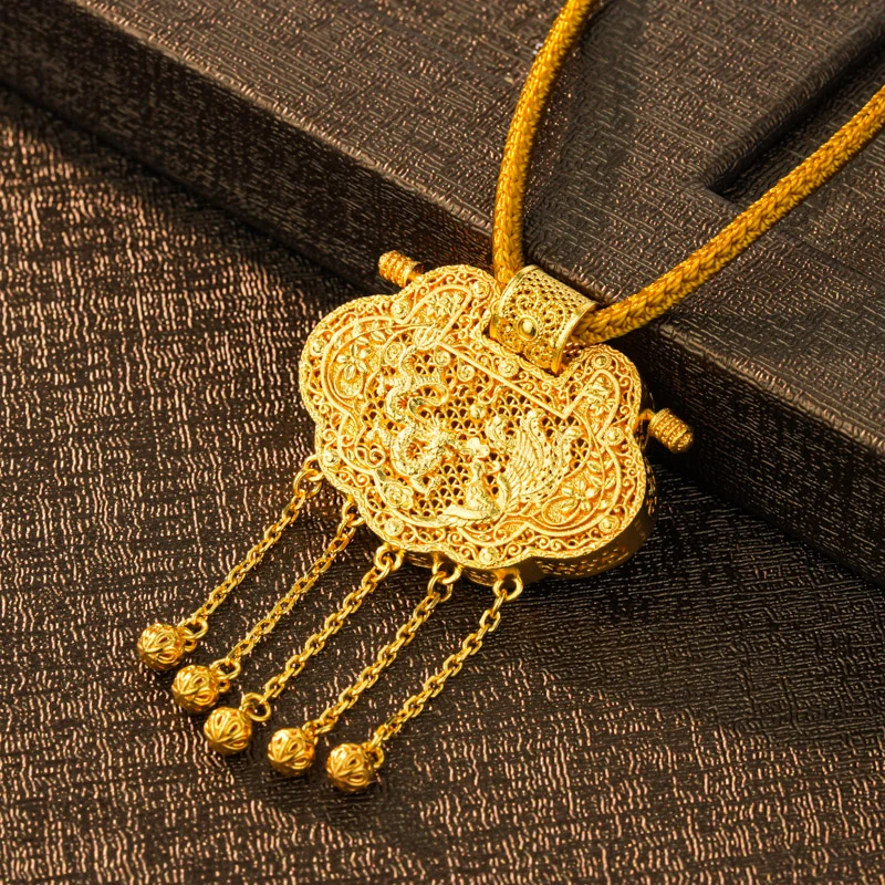 吊坠足银 天子门生大编织挂坠