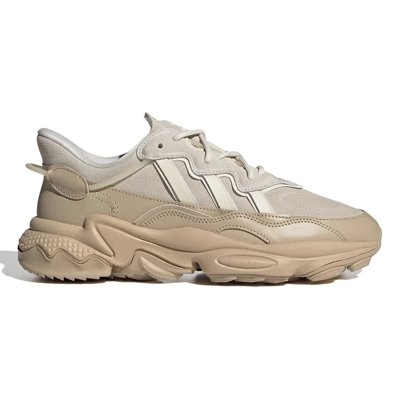 【A类瑕疵】adidas 简约减震耐磨低帮老爹鞋男女同款米黄色 IF3336