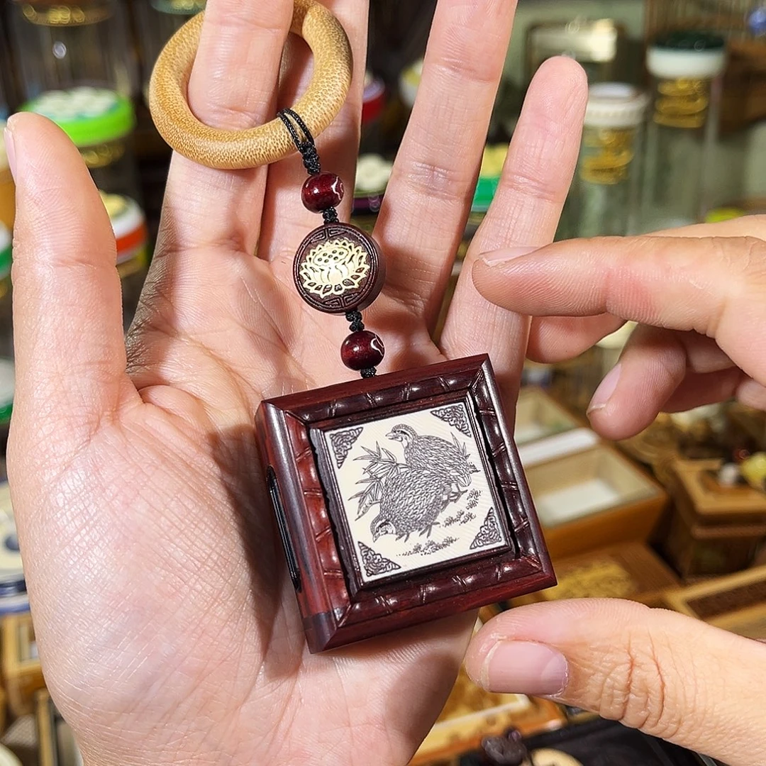 蟋蟀老红木黄蛉拇指盒