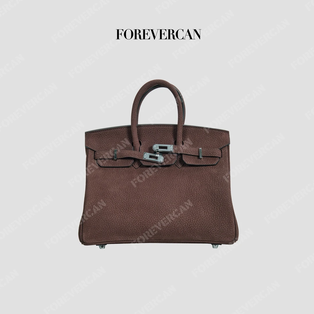 FOREVERCAN【新品彩蛋】咖色鹿皮荔枝纹小包包 BB27768A